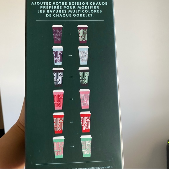 Starbucks Holiday Candy Cane Reusable Color Changing Cups - Picture 3 of 3